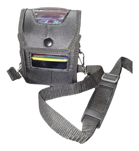 Funda resistente de nylon para impresora Zebra ZQ310 con ventana protectora y acceso frontal